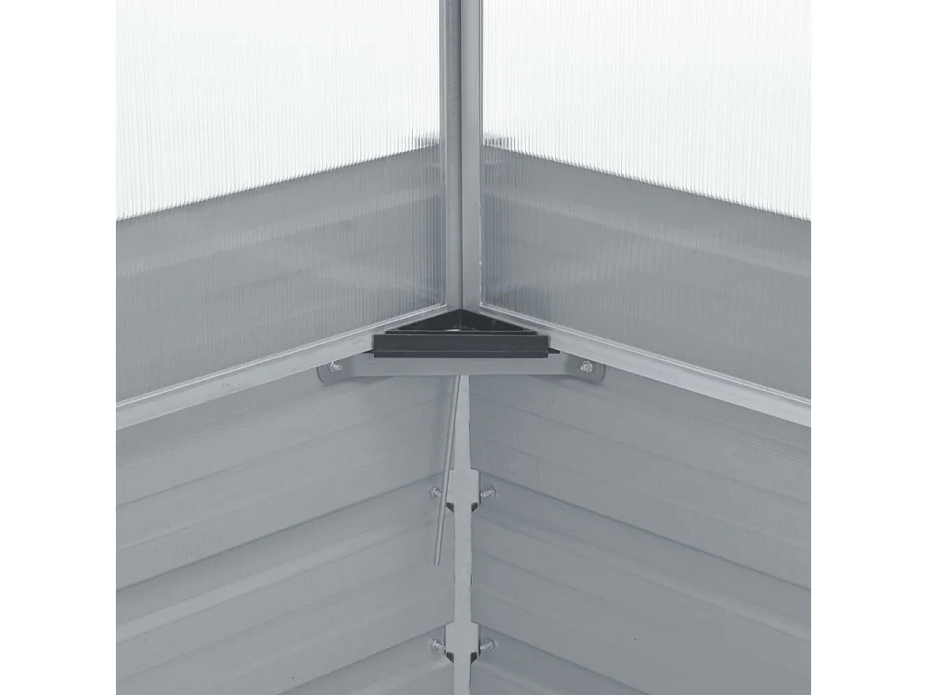 Invernadero 100 x 100 x 85 cm acero galvanizado gris 02_0001736