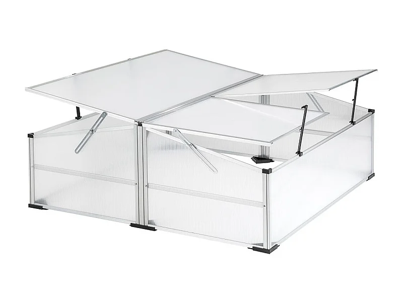 Mini serre de jardin polycarbonate 102 x 102 x 31 cm 1608023