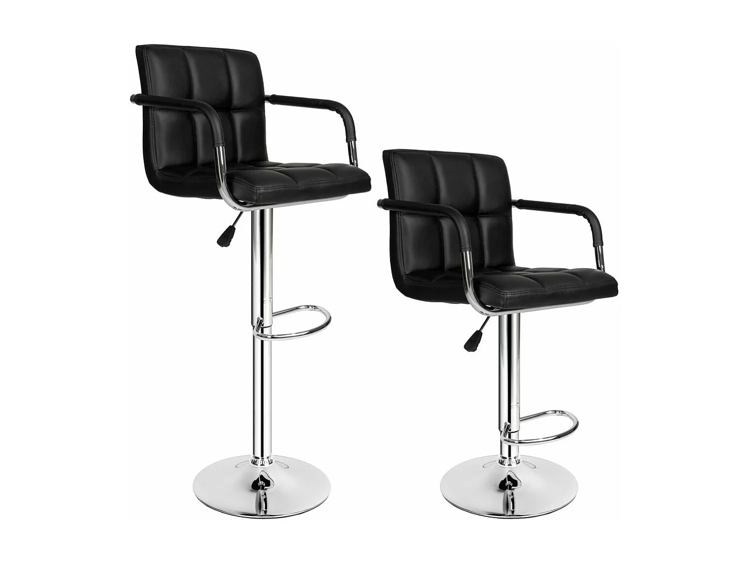 Lot de 2 tabourets noire 42 x 41 x 94 cm 1208006