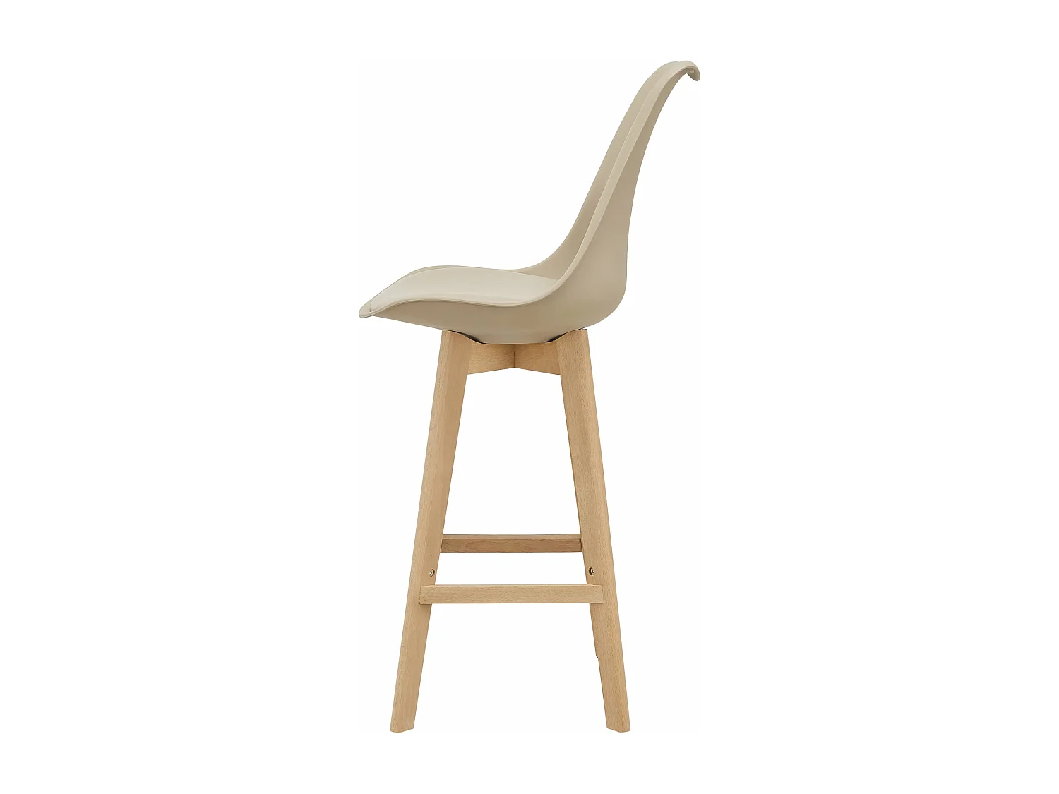 Lot de 4 tabourets beige 48 x 58 x 105 cm 03_0008715