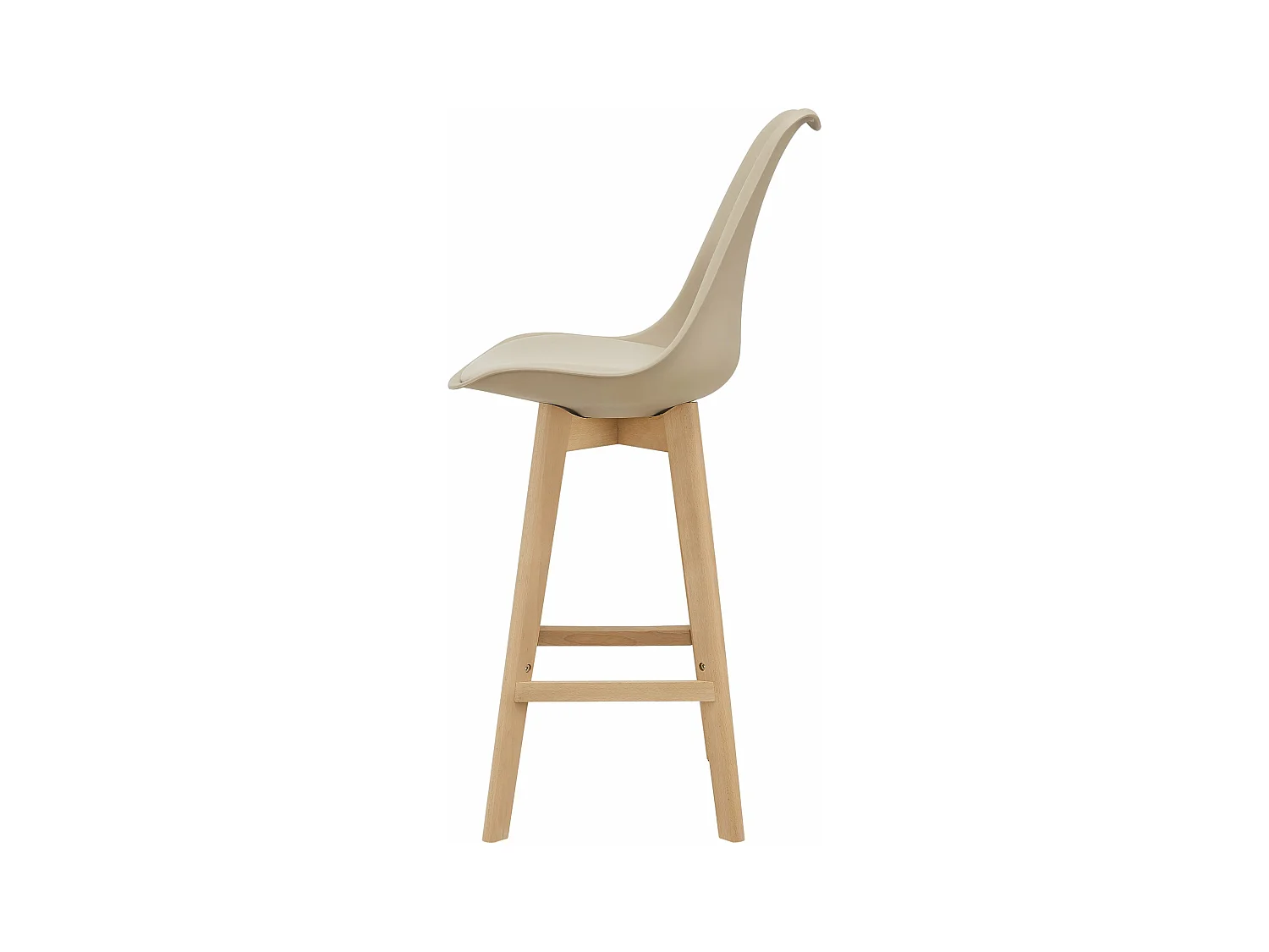 Lot de 6 tabourets beige 48 x 58 x 105 cm 03_0008723