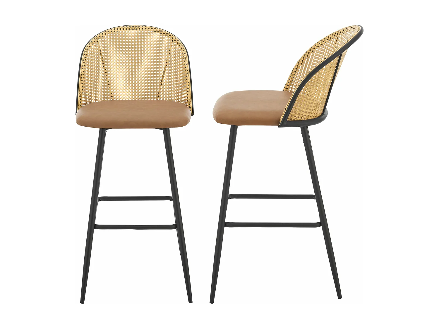 Lot de 2 tabourets marron 63 x 44 x 102 cm 03_0008731