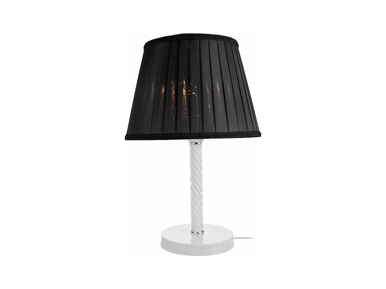 Lampe de bureau en métal blanche 25 x 25 x 40 cm 03_0007377