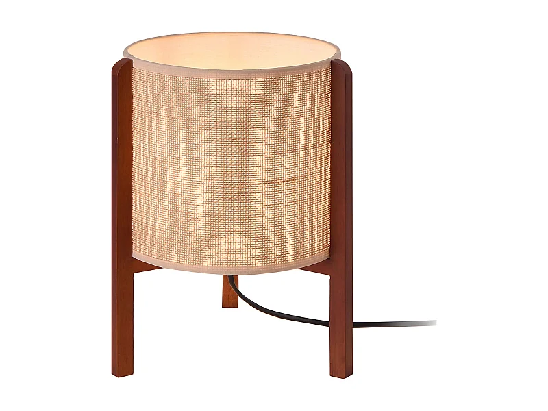 Lampada da tavolo 30 x 22 cm marrone beige 03_0007405