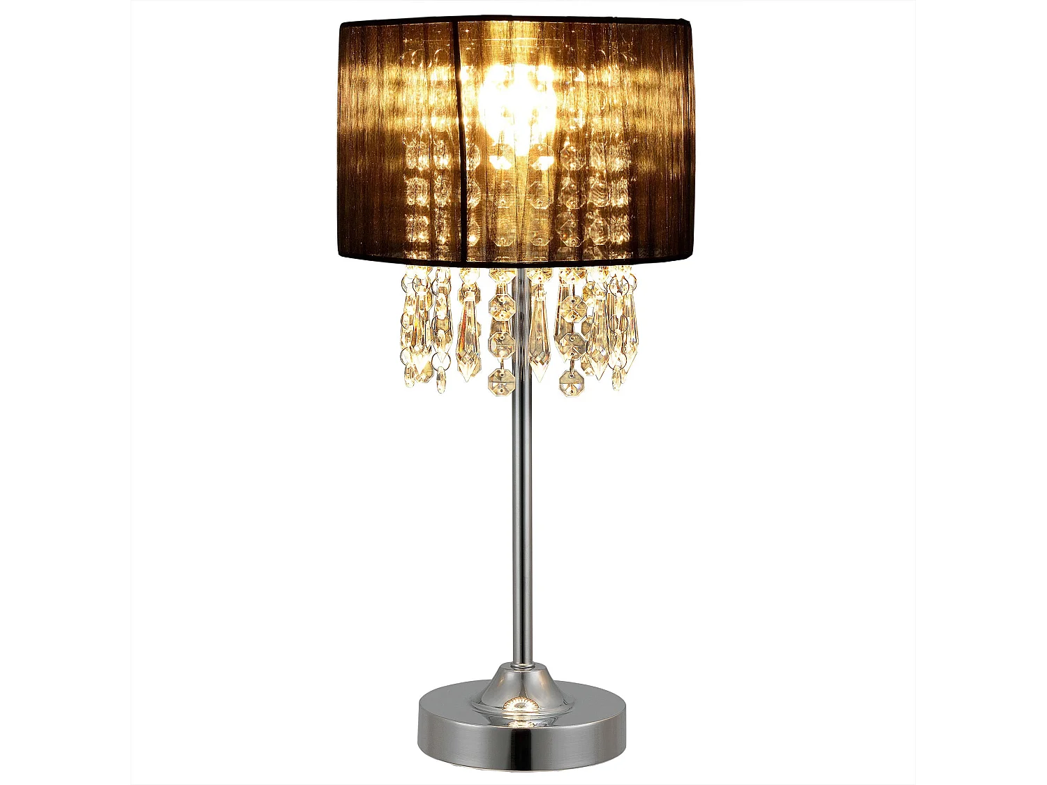 Lampe de bureau élégante métal argentée 20 x 20 x 40 cm 03_0005271