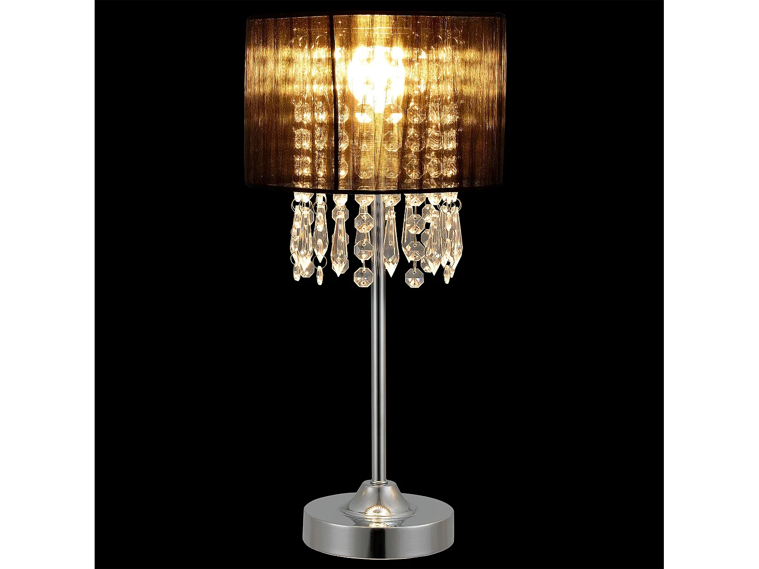 Lampe de bureau élégante métal argentée 20 x 20 x 40 cm 03_0005271