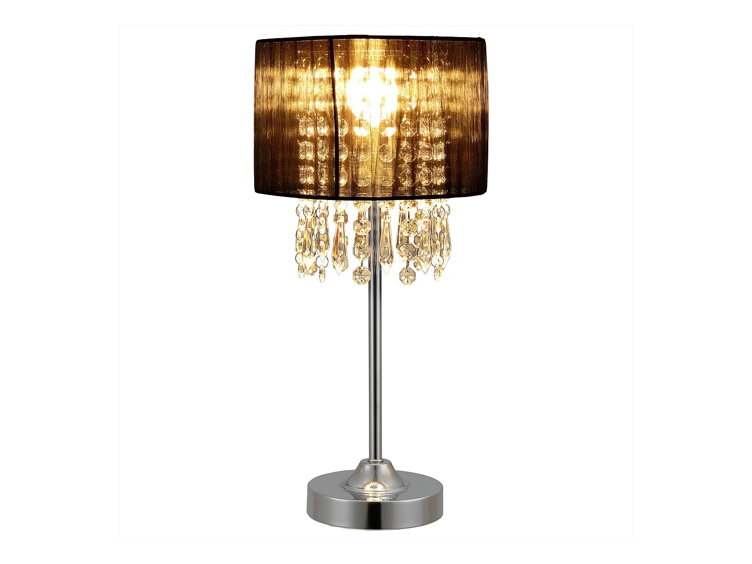 Lampe de bureau élégante métal argentée 20 x 20 x 40 cm 03_0005271