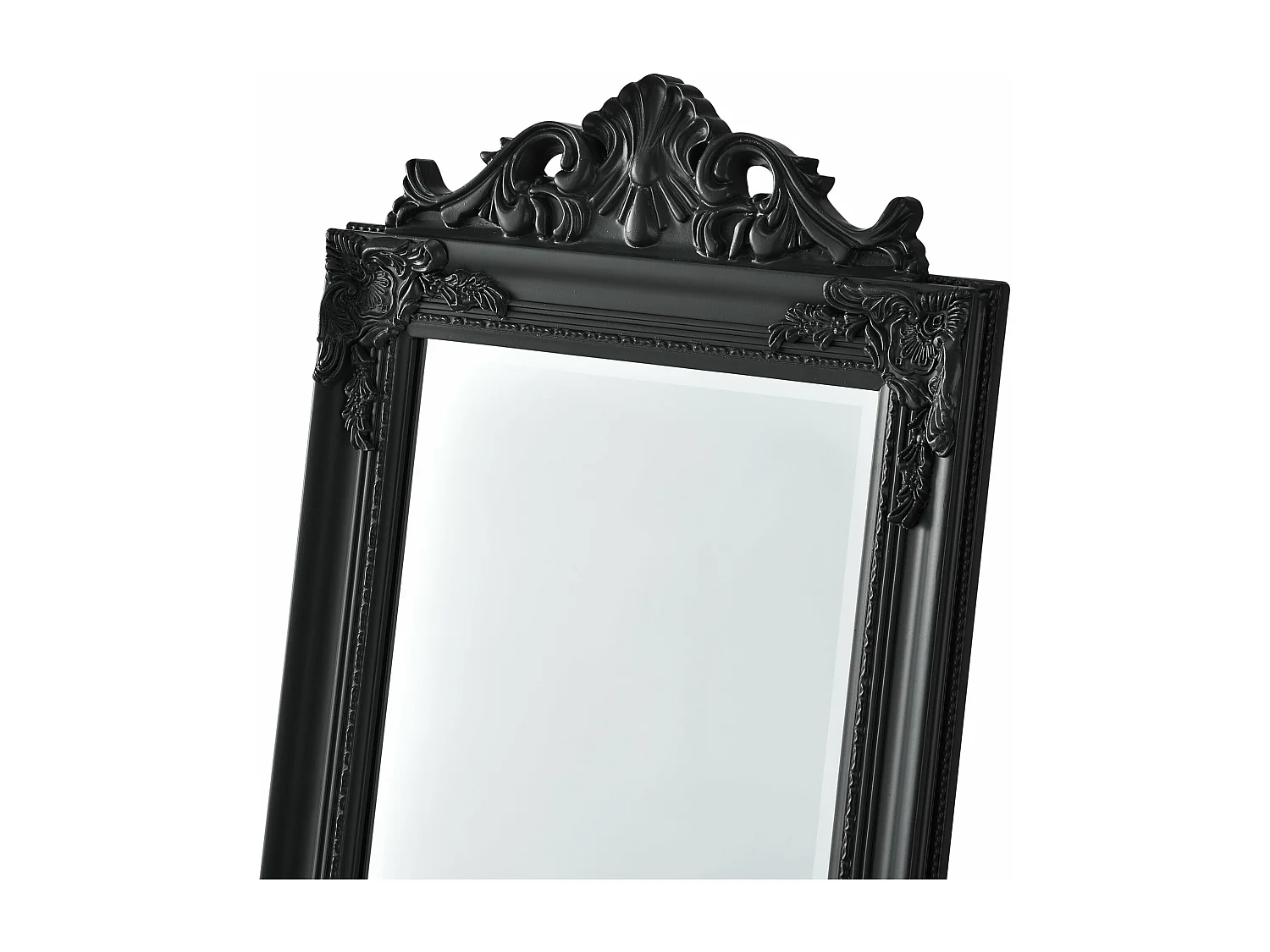 Specchio da terra inclinabile 160 x 40 cm nero opaco 03_0007964