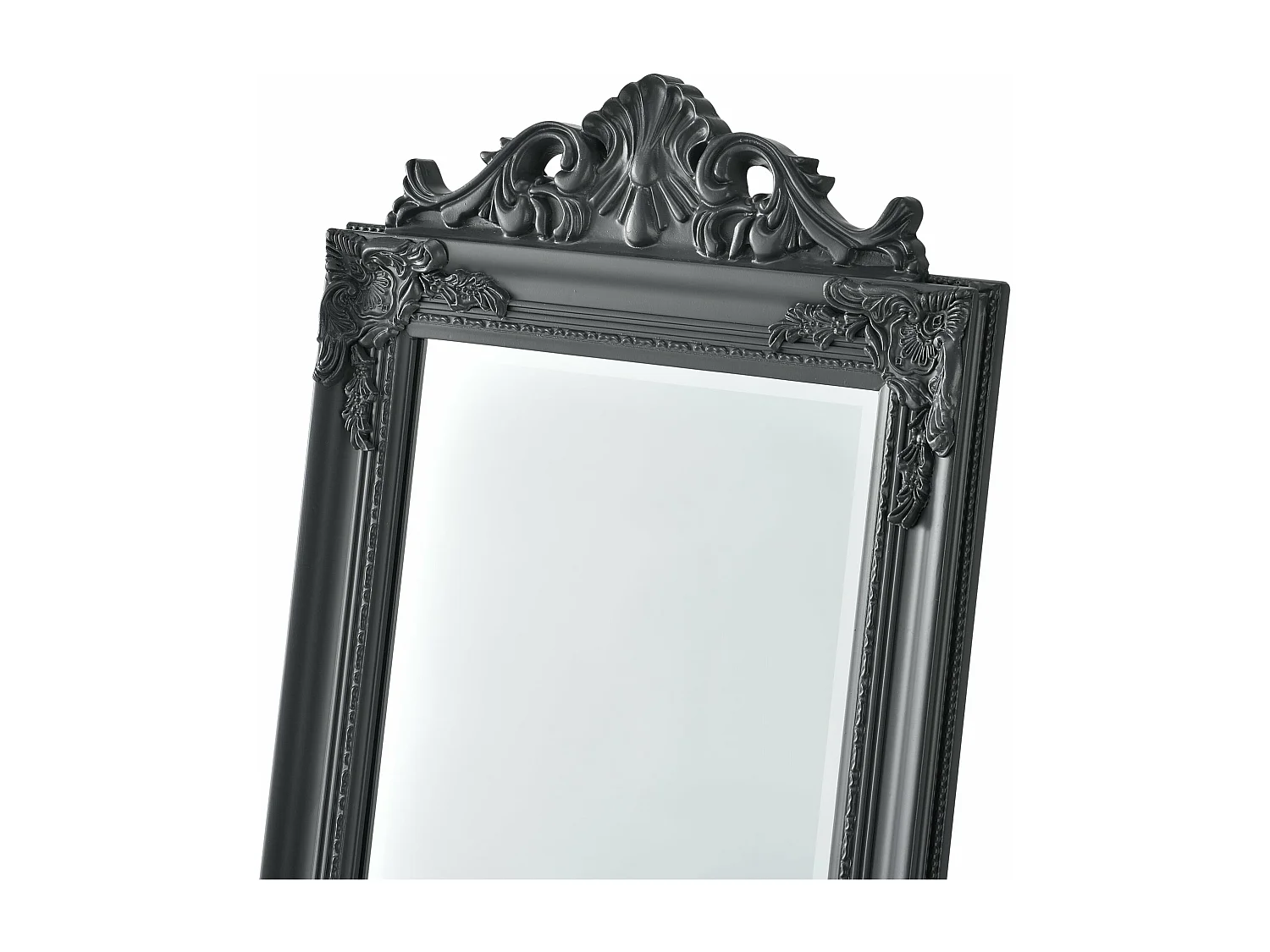 Specchio da terra inclinabile 160 x 40 cm grigio scuro 03_0007963