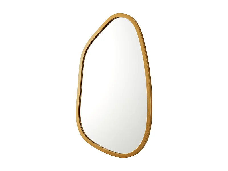 Espejo de pared asimétrico 80 x 58 cm dorado 03_0007903