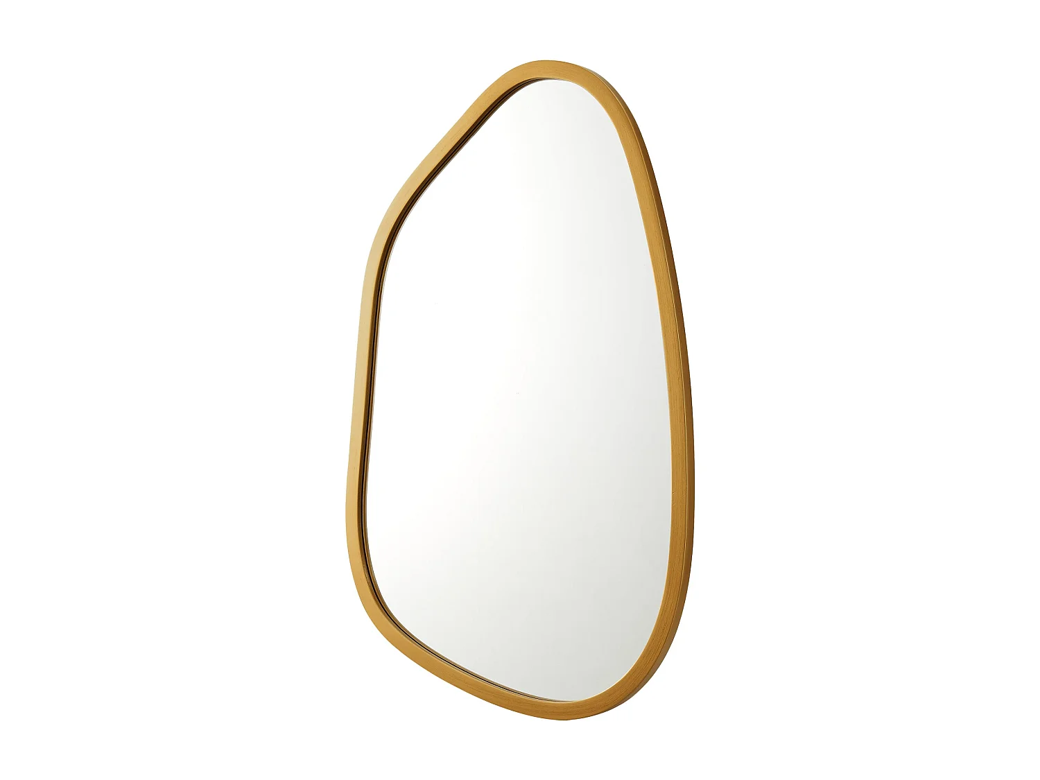 Espejo de pared asimétrico 80 x 58 cm dorado 03_0007903