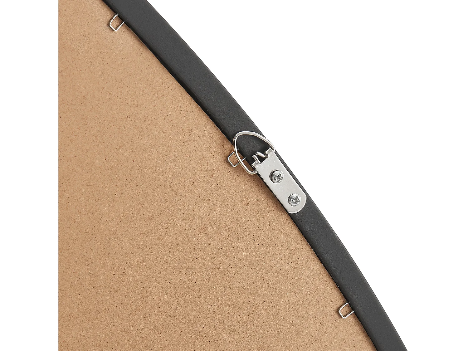 Specchio da parete asimmetrico 80 x 58 cm nero opaco 03_0007902