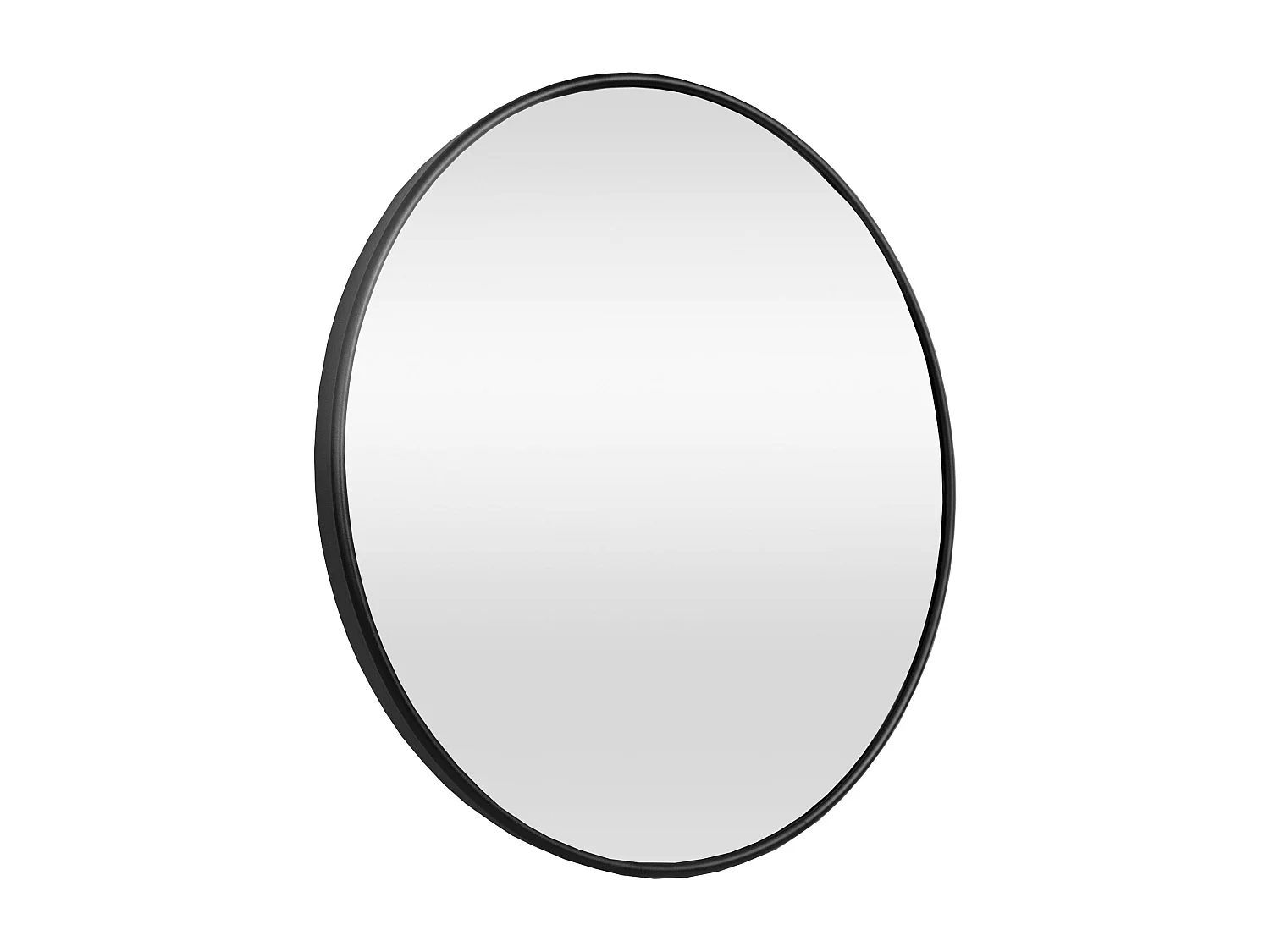 Miroir mural diamètre 60 aluminium noire 60 x 2.8 x 60 cm 03_0007935