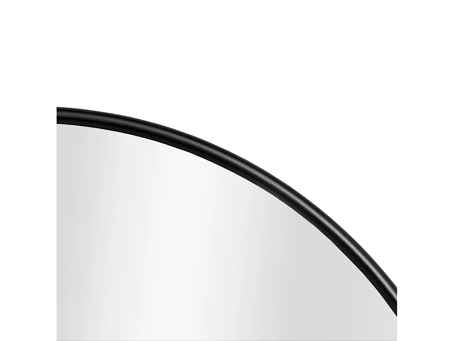 Miroir mural diamètre 60 aluminium noire 60 x 2.8 x 60 cm 03_0007935