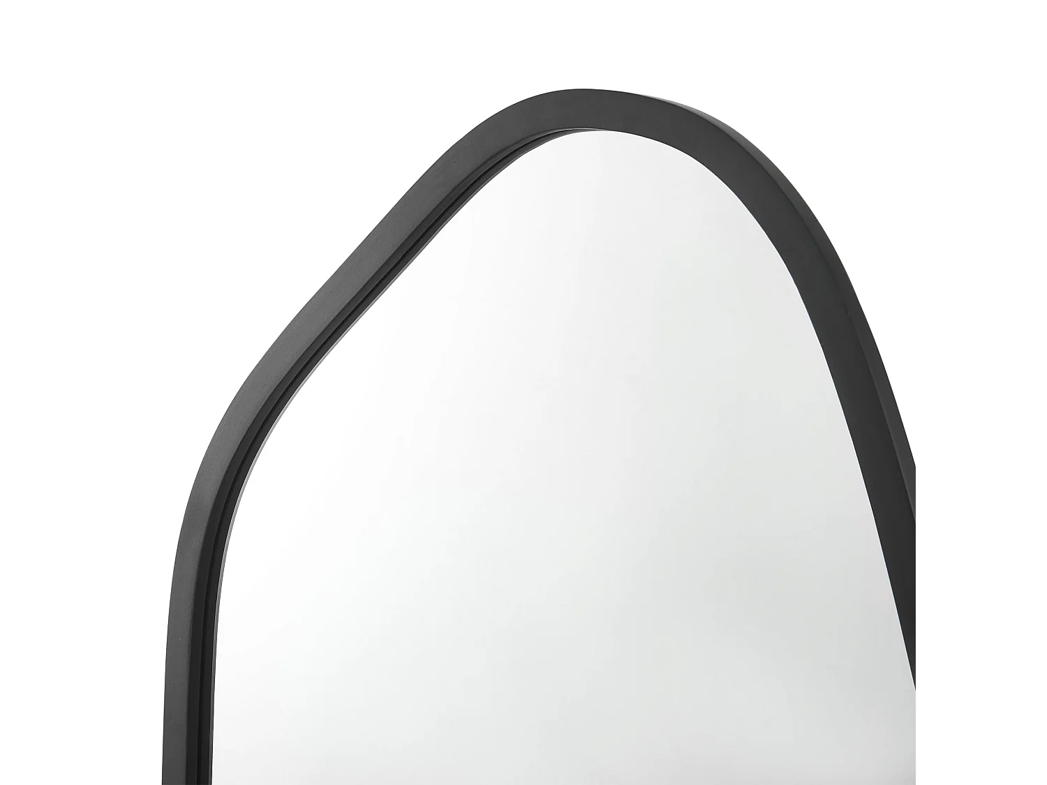 Miroir mural asymétrique 62 noire 50 x 1.8 x 62 cm 03_0007905