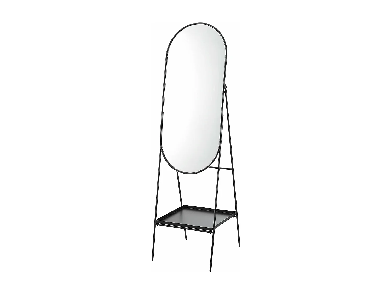 Miroir sur pied 160 noire 46 x 50 x 160 cm 03_0007976