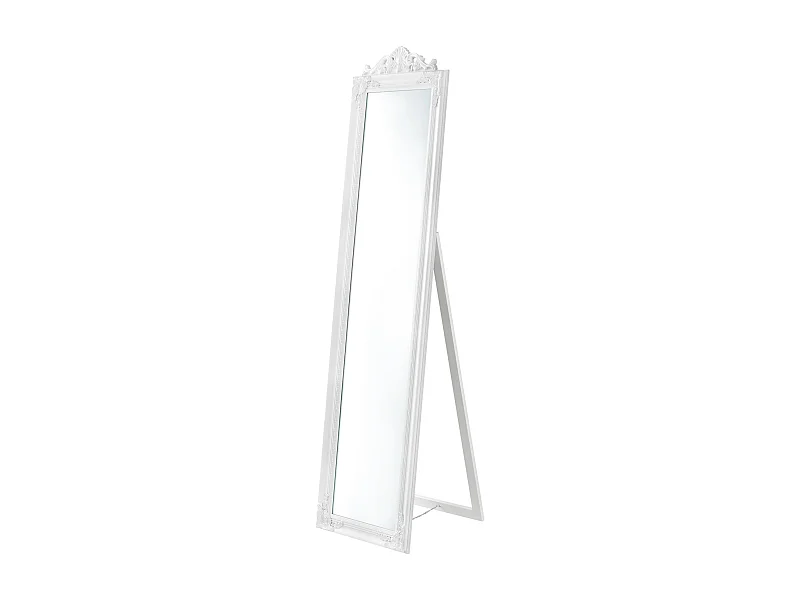 Espelho de pé inclinável 160 x 40 cm branco fosco 03_0007961