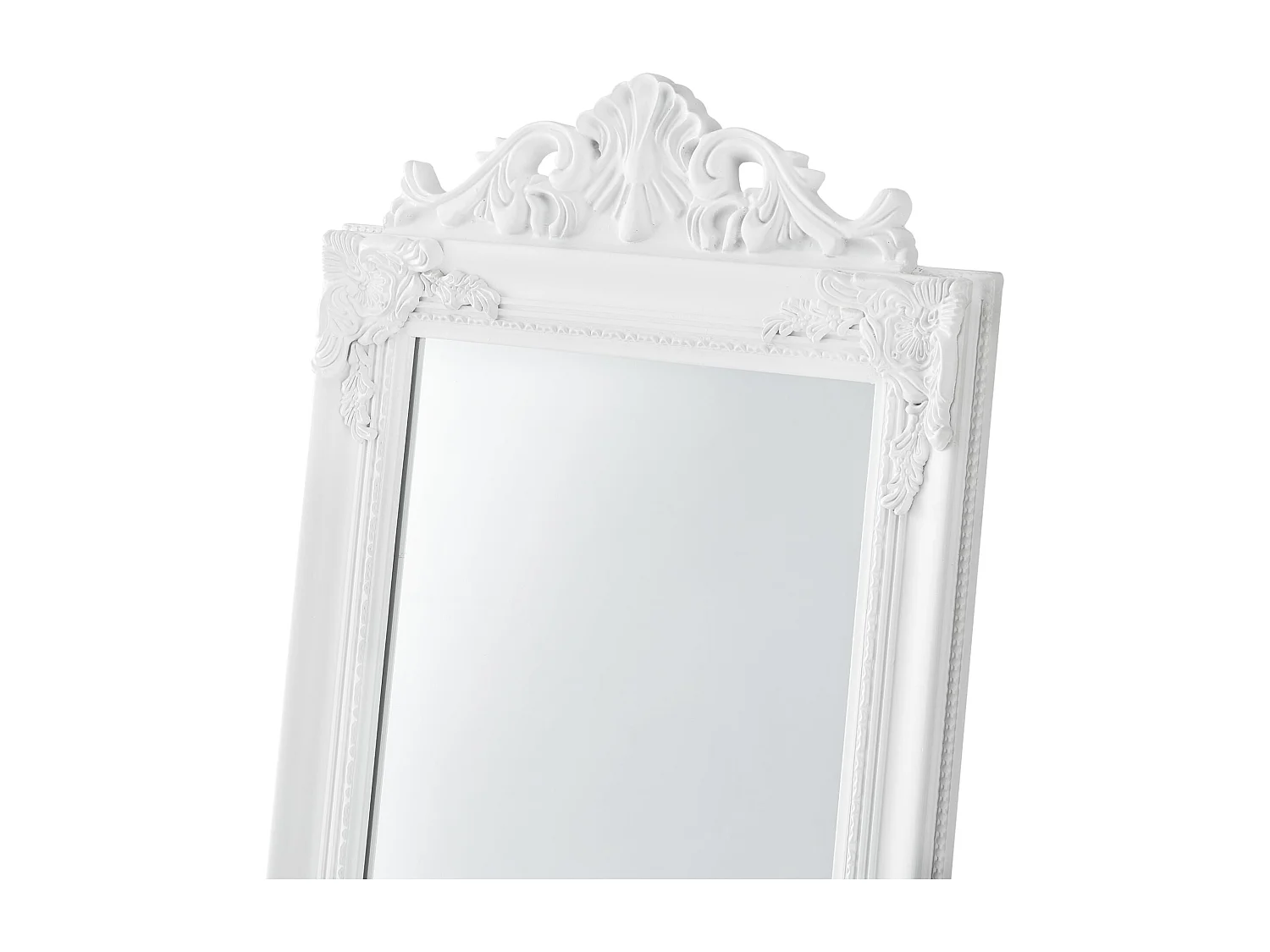 Espelho de pé inclinável 160 x 40 cm branco fosco 03_0007961