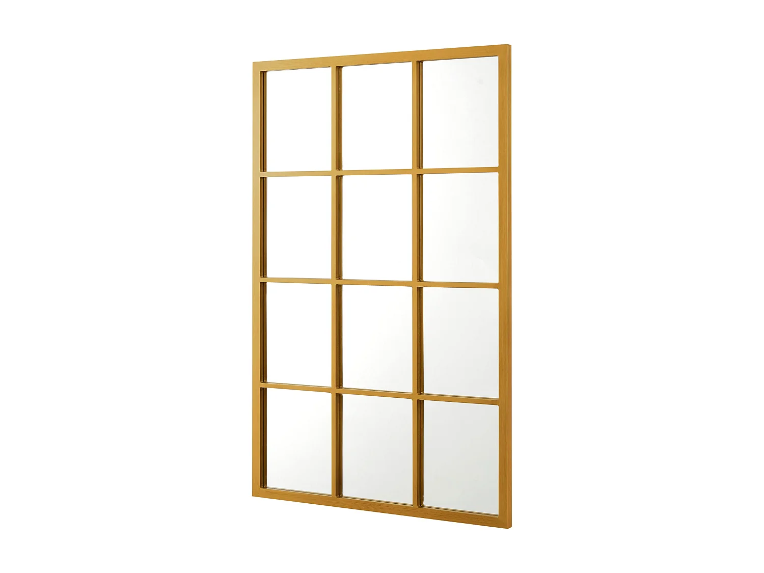 Espejo de pared rectangular 90 x 60 cm dorado 03_0007901