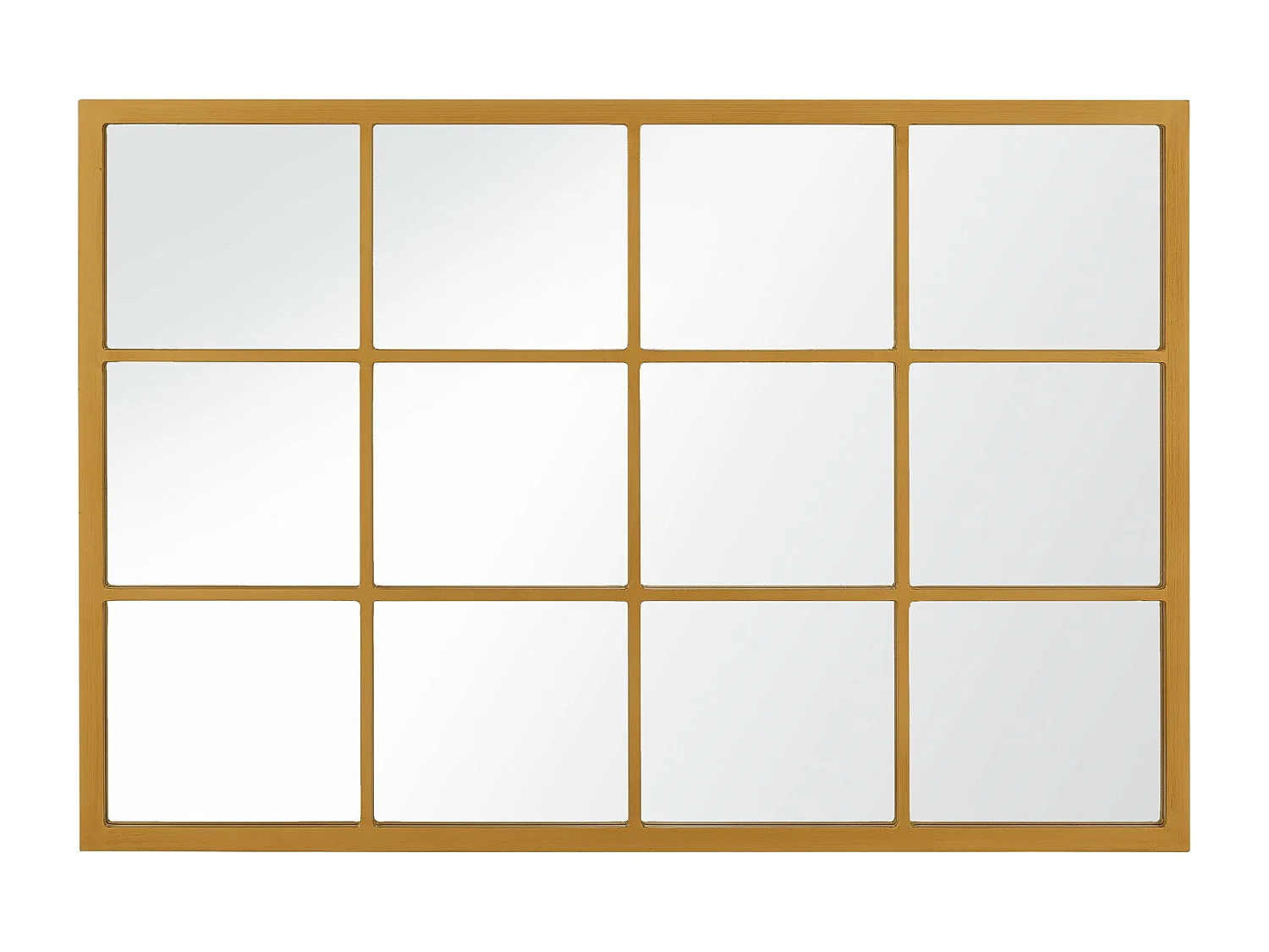 Espejo de pared rectangular 90 x 60 cm dorado 03_0007901