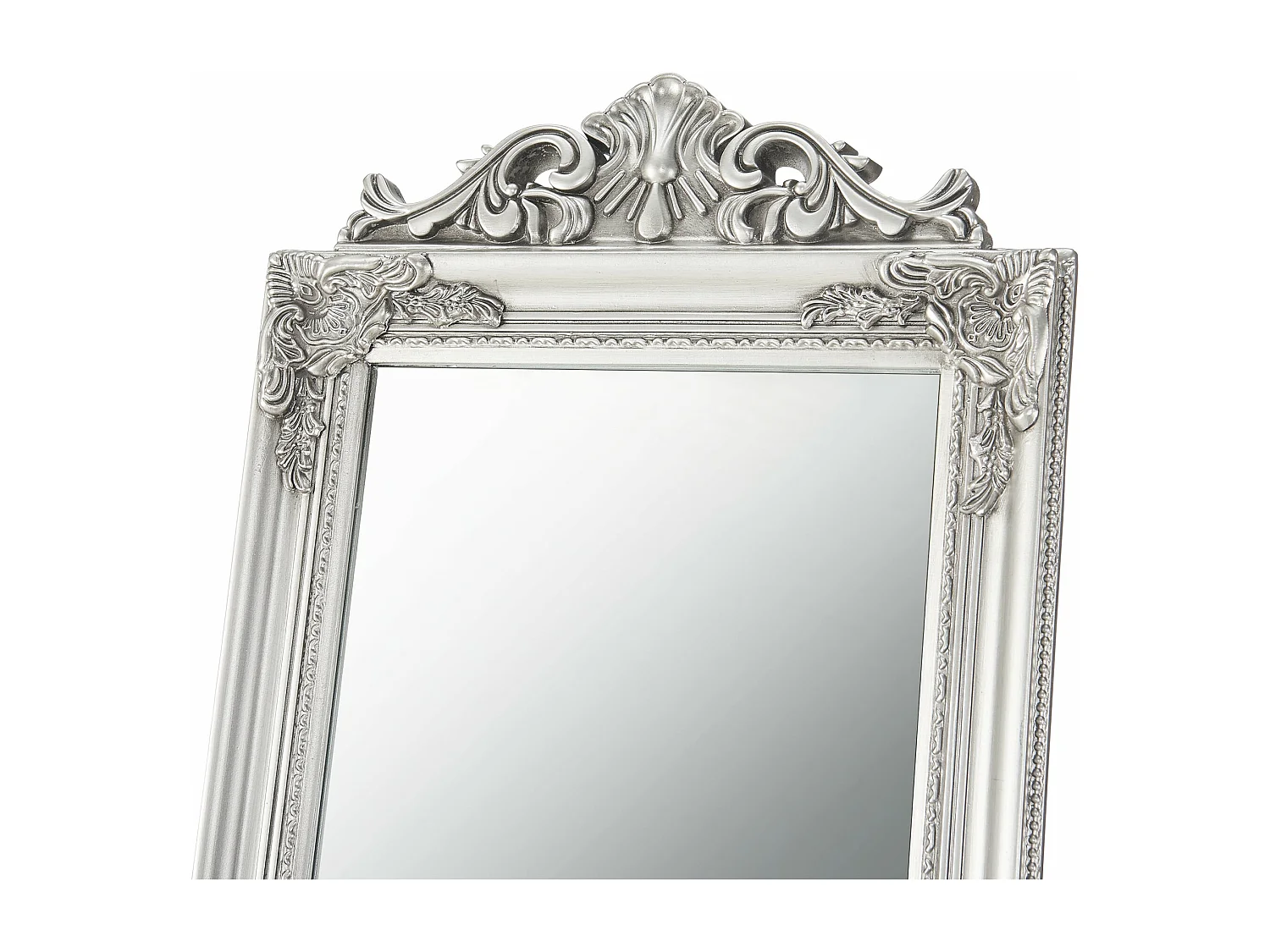 Specchio da terra inclinabile 160 x 40 cm argento 03_0007960