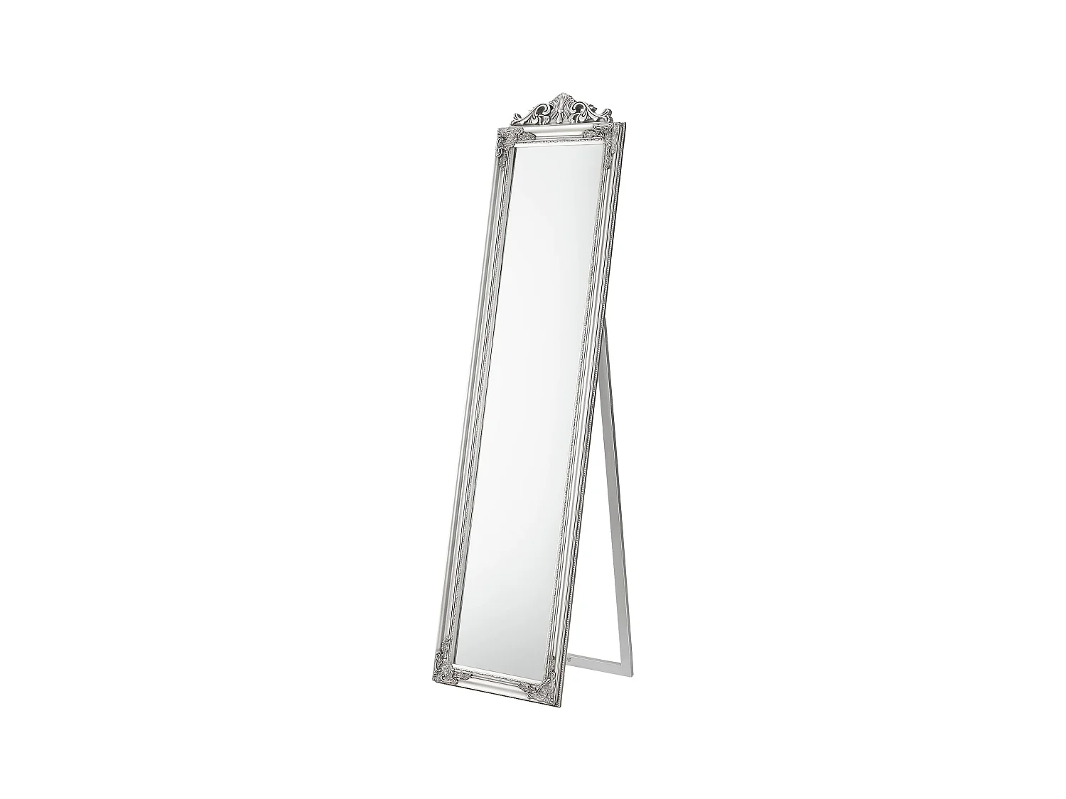 Miroir sur pied inclinable argenté 40 x 5 x 160 cm 03_0007960