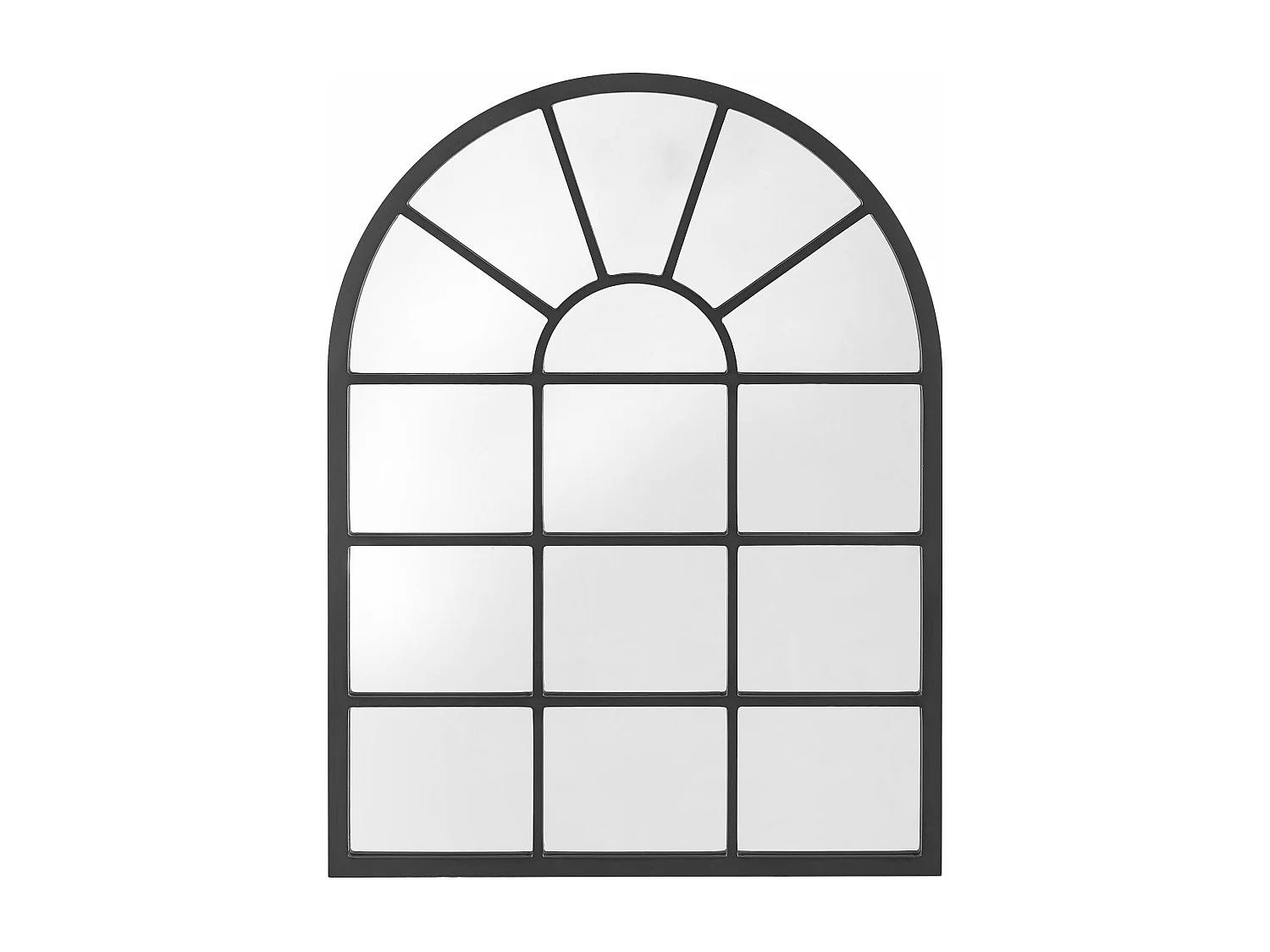 Miroir mural forme fenêtre noire 60 x 1.8 x 80 cm 03_0007958