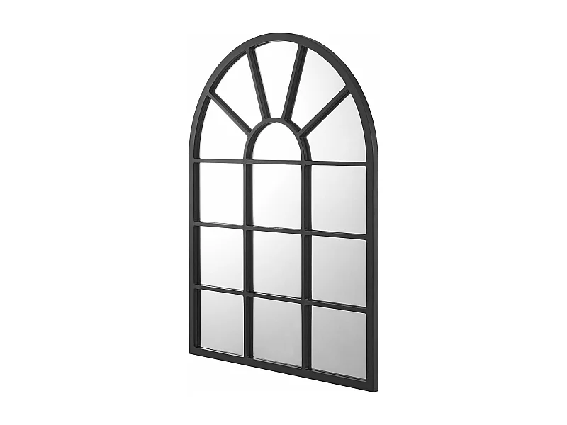 Miroir mural forme fenêtre noire 60 x 1.8 x 80 cm 03_0007958