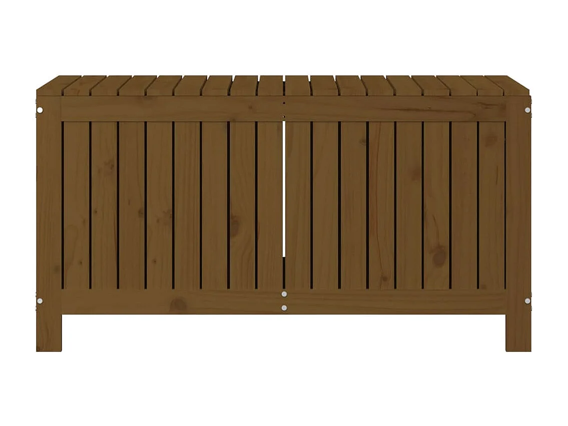 Coffre boîte meuble de bois marron 115 x 49 x 60 cm 02_0013102