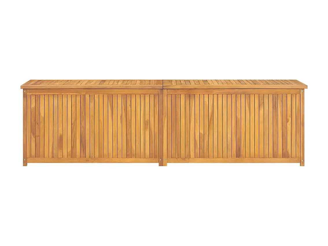 Boîte coffre de jardin bois marron 200 x 50 x 55 cm 02_0012990