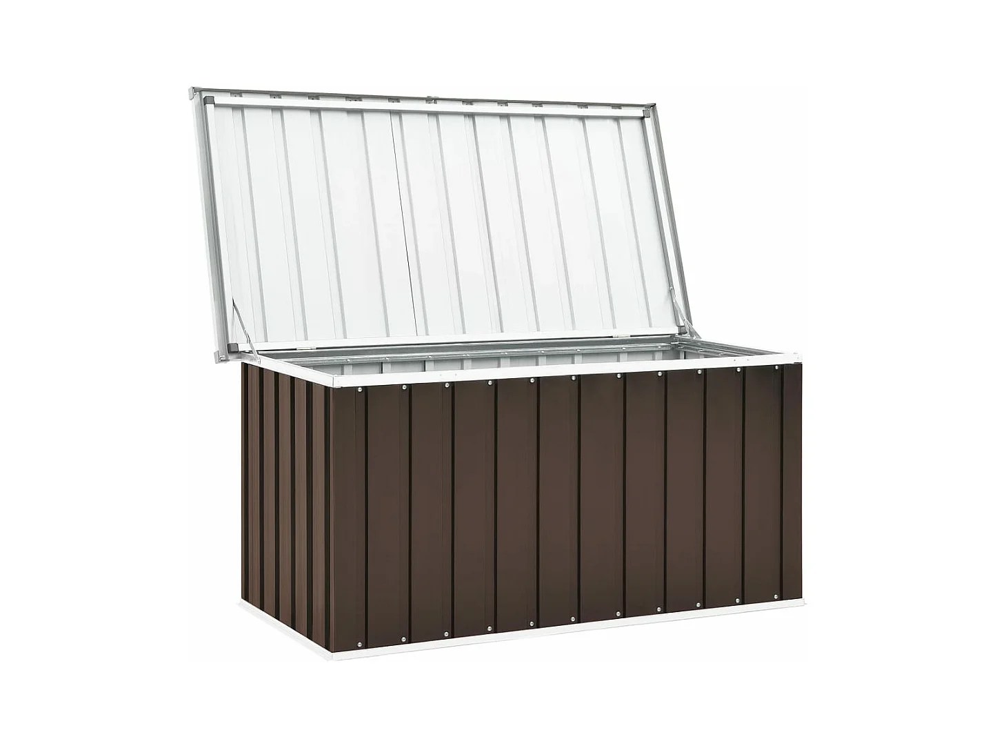 Coffre boîte meuble de marron 129 x 67 x 65 cm 02_0013097