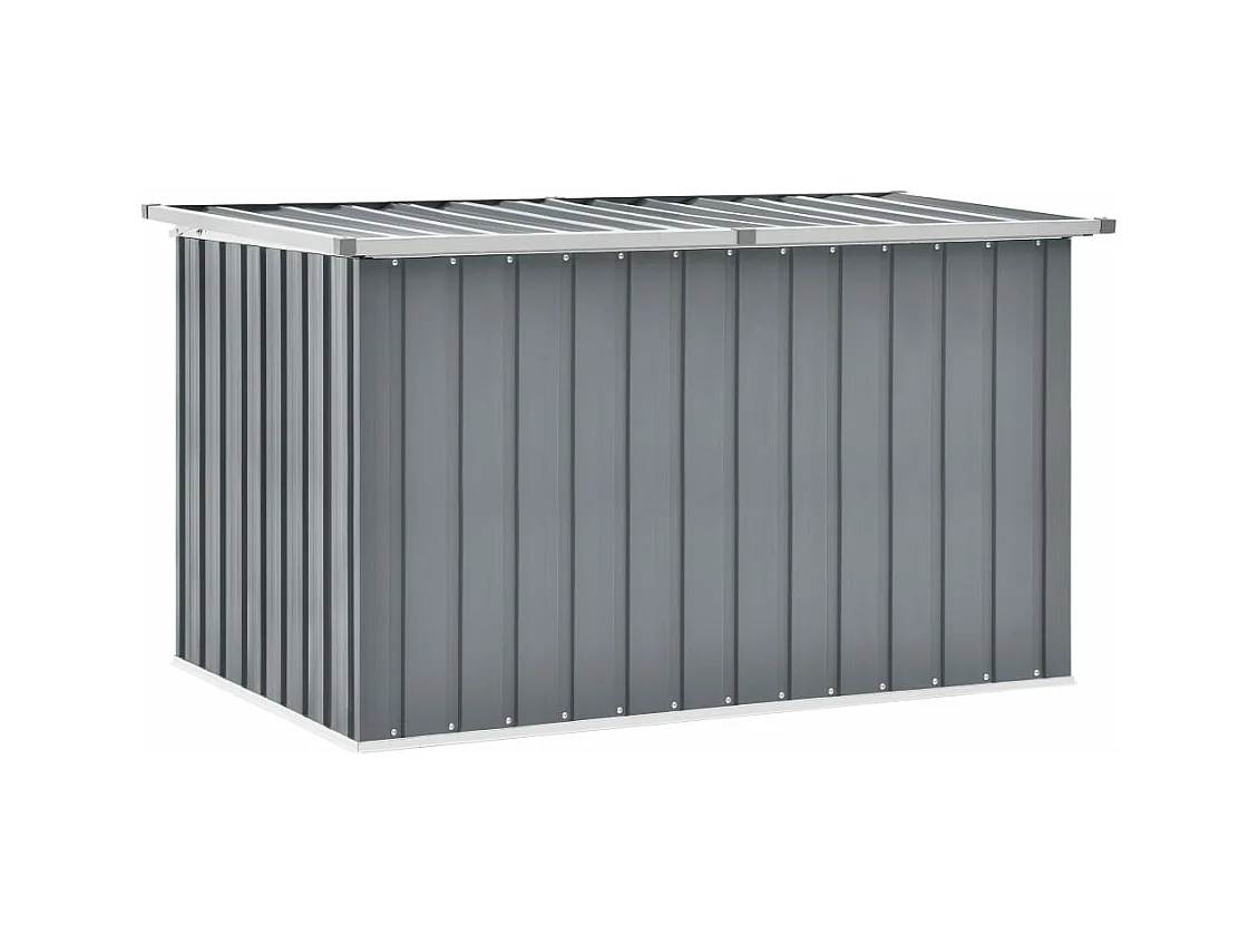 Cofre de almacenamiento para muebles de jardín gris 149 x 99 x 93 cm 02_0013084