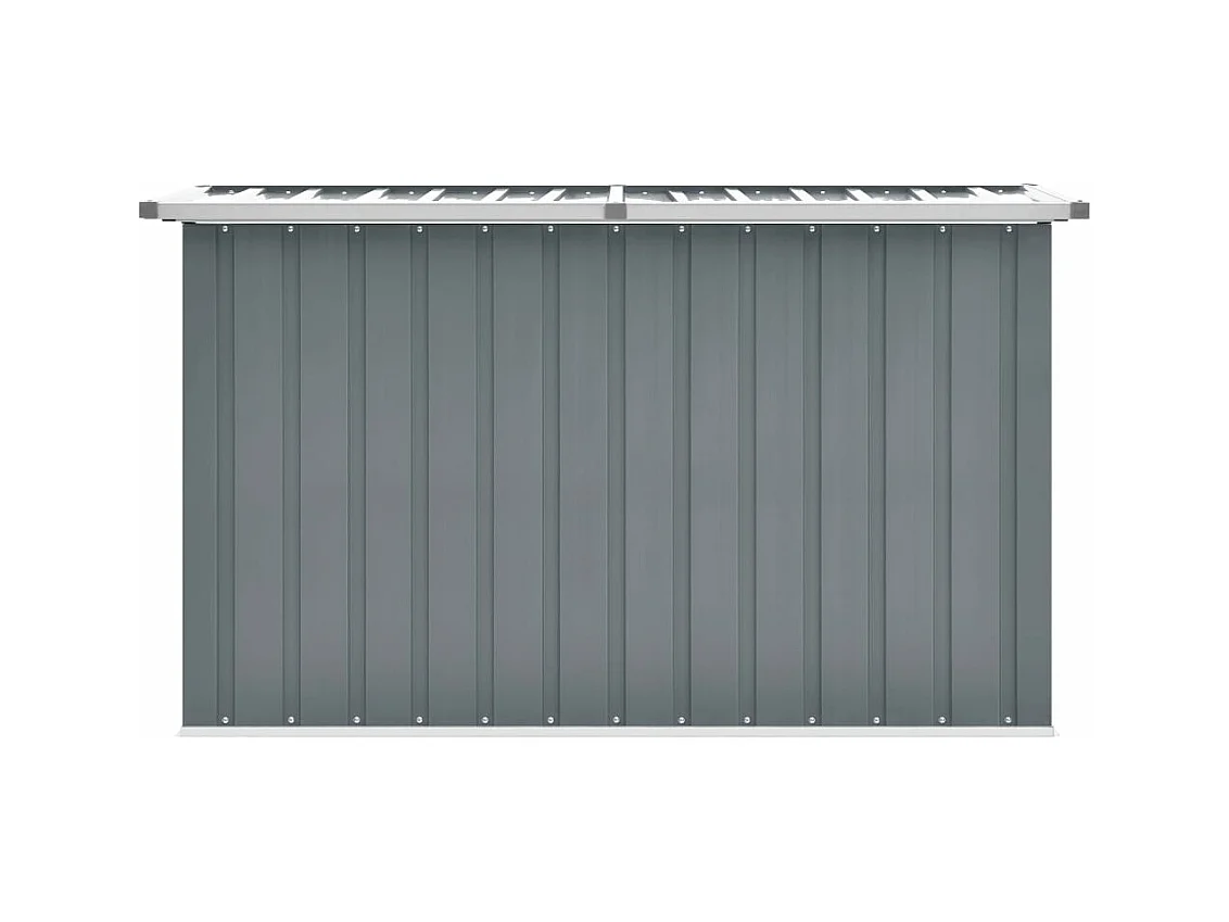 Cofre de almacenamiento para muebles de jardín gris 149 x 99 x 93 cm 02_0013084