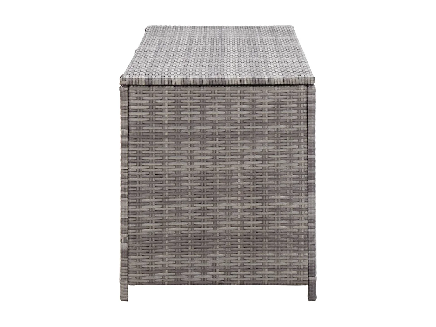 Coffre boîte meuble de résine grise 120 x 50 x 60 cm 02_0013080