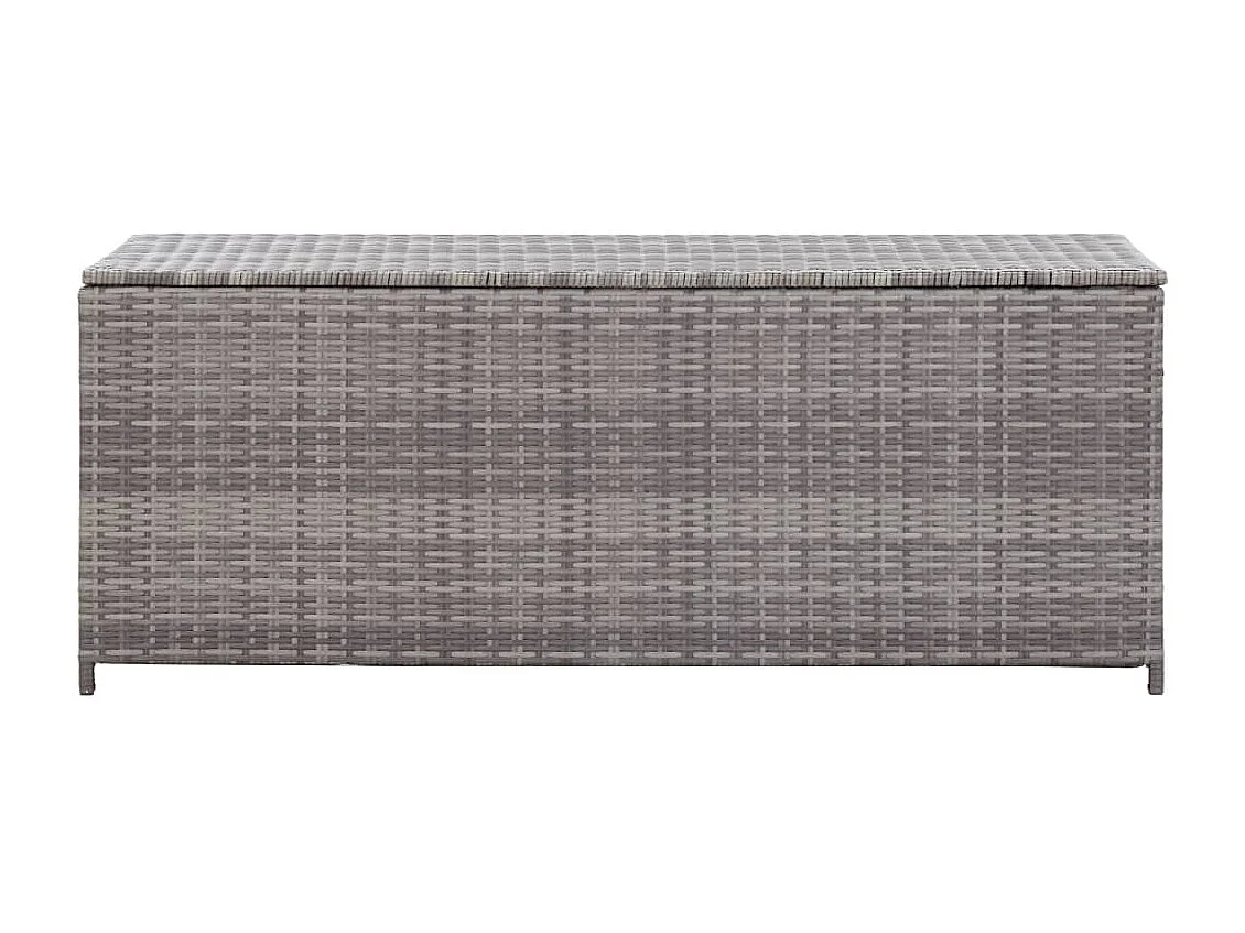 Coffre boîte meuble de résine grise 150 x 50 x 60 cm 02_0013086