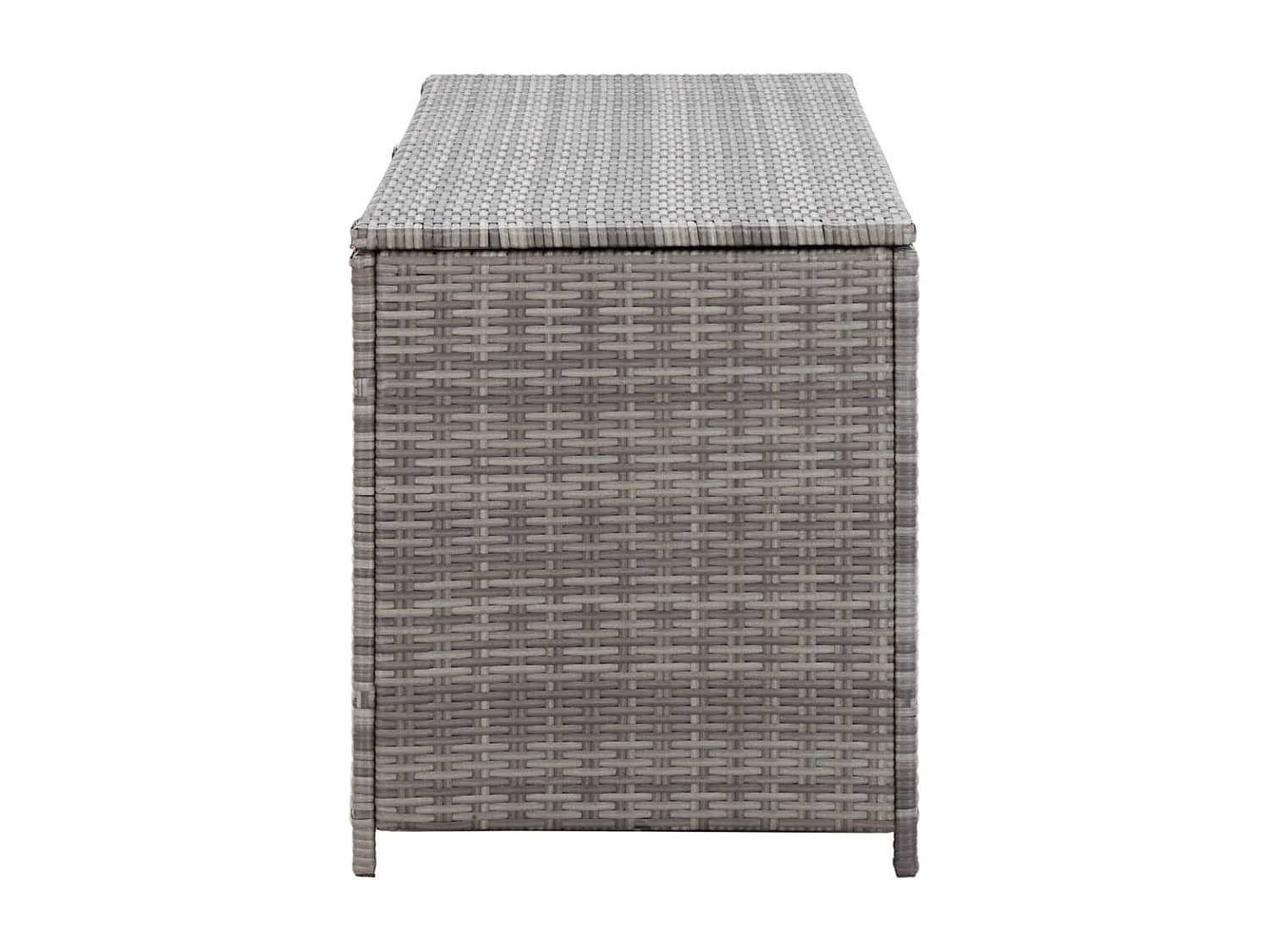 Coffre boîte meuble de résine grise 150 x 50 x 60 cm 02_0013086