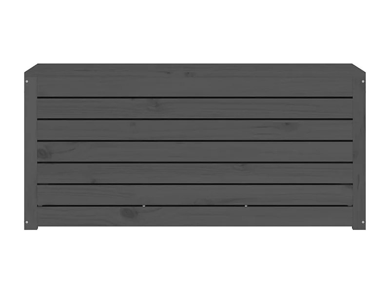 Jardinera de jardín 101 x 50,5 x 46,5 cm madera maciza de pino gris 02_0012992