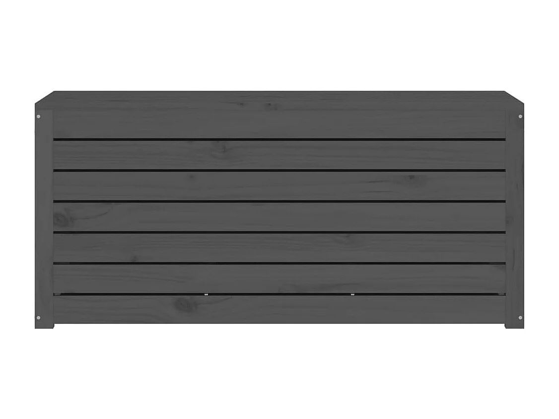 Jardinera de jardín 101 x 50,5 x 46,5 cm madera maciza de pino gris 02_0012992