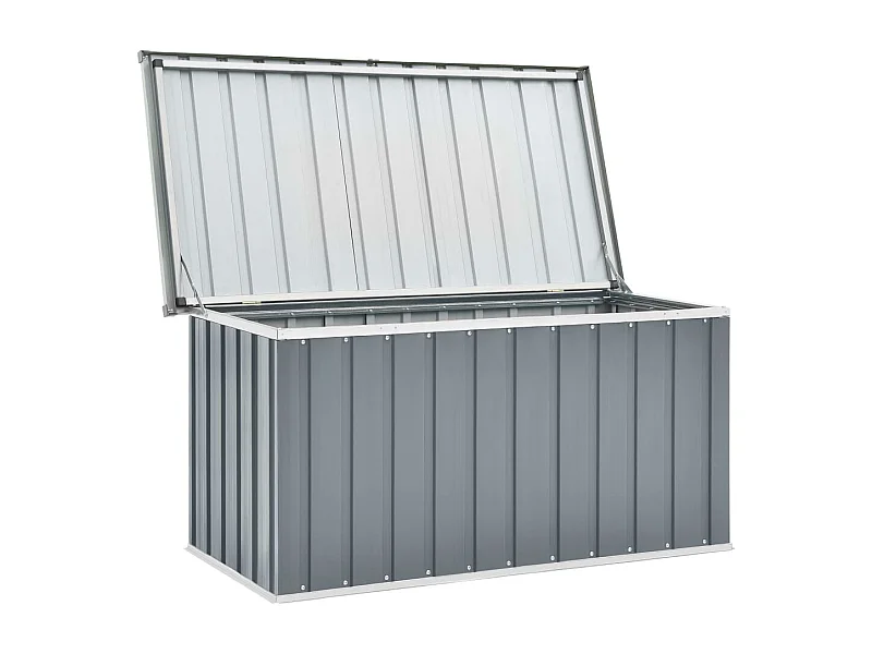 Caixa para armazenamento de móveis de jardim 129 x 67 x 65 cm cinza 02_0013082