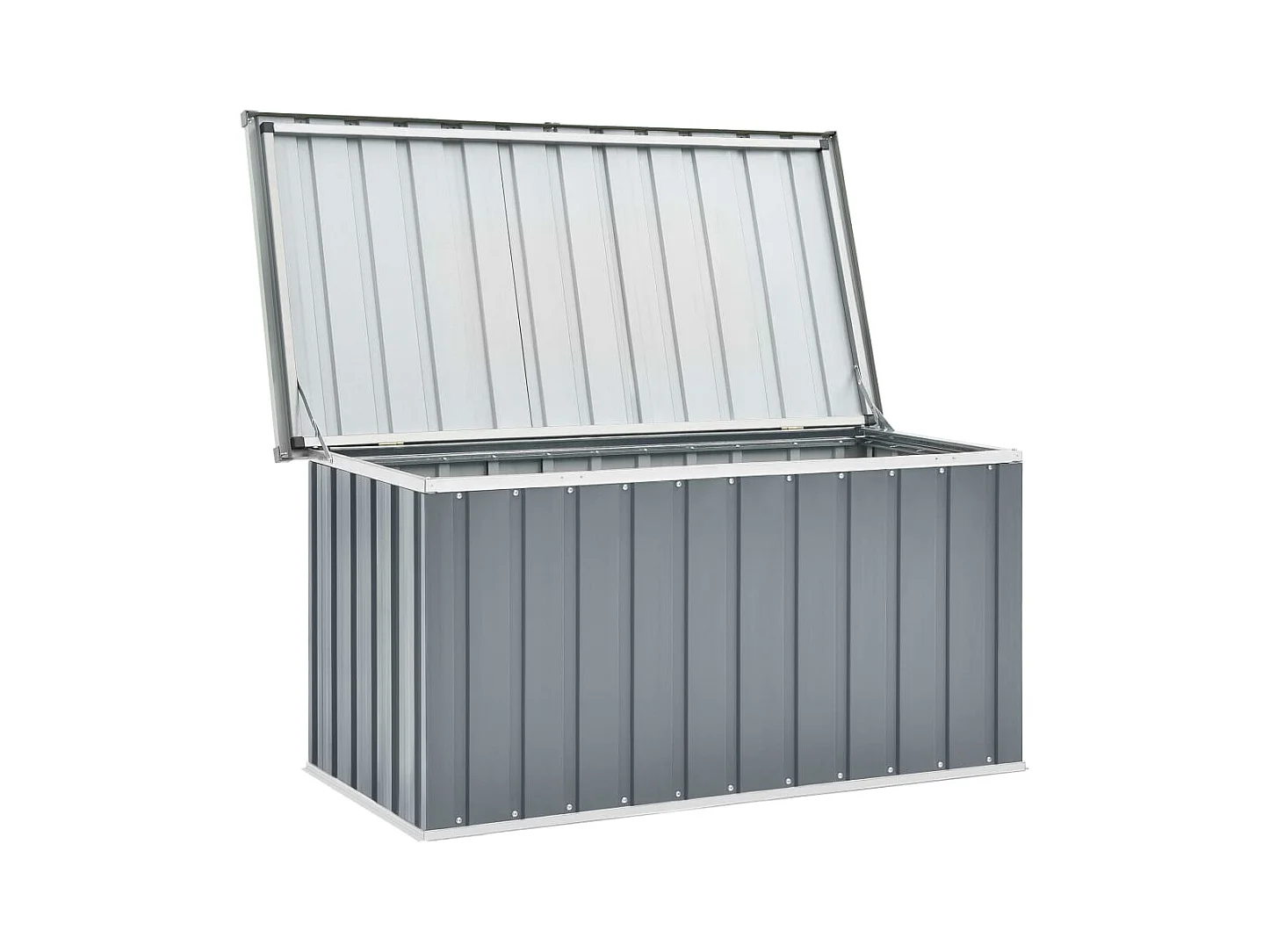 Caixa para armazenamento de móveis de jardim 129 x 67 x 65 cm cinza 02_0013082