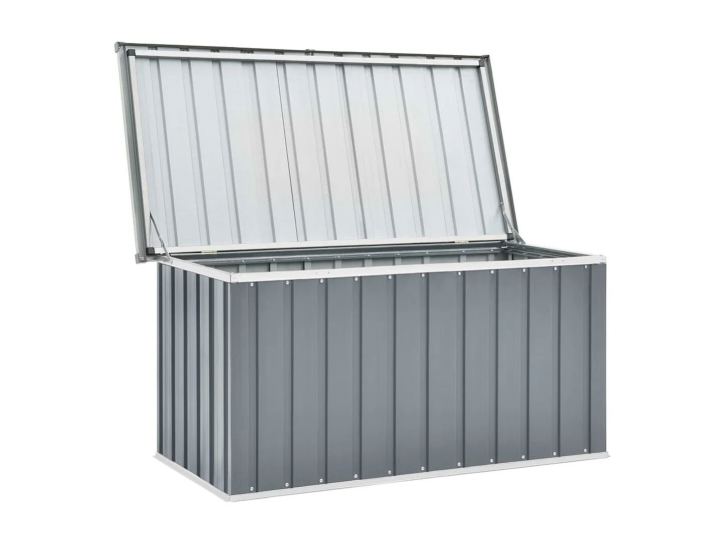 Caixa para armazenamento de móveis de jardim 129 x 67 x 65 cm cinza 02_0013082