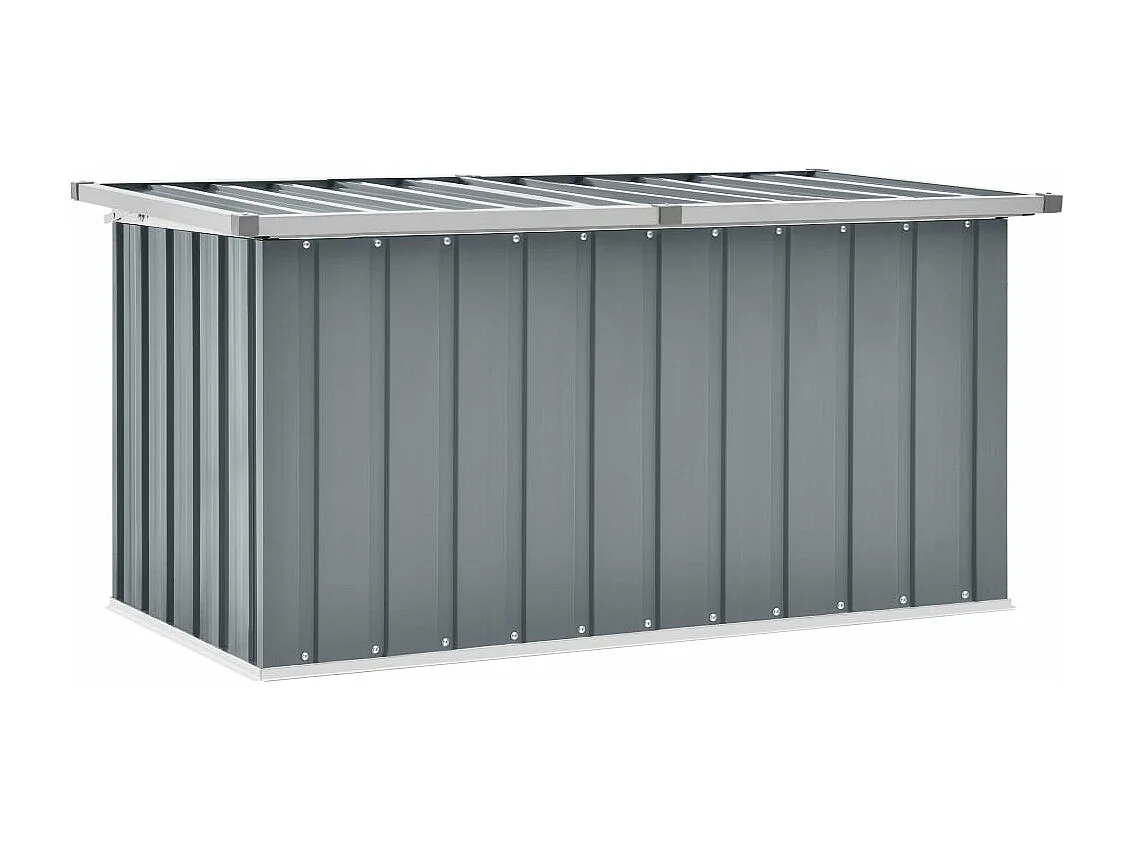 Caixa para armazenamento de móveis de jardim 129 x 67 x 65 cm cinza 02_0013082