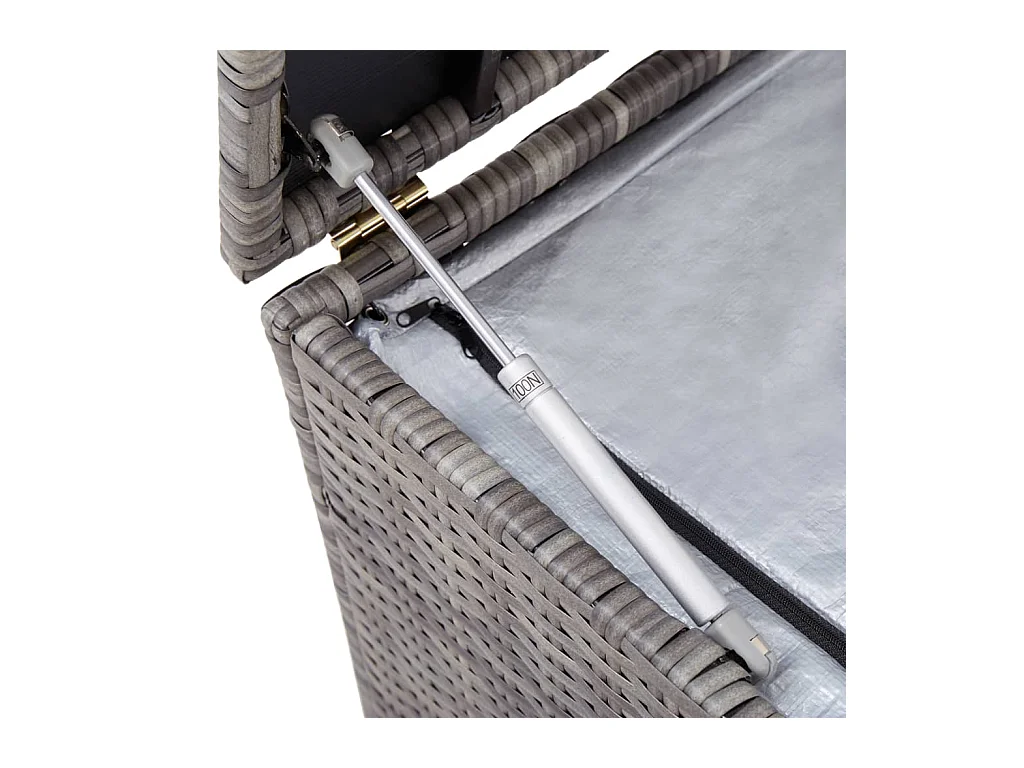 Coffre boîte meuble de résine grise 100 x 50 x 50 cm 02_0013116