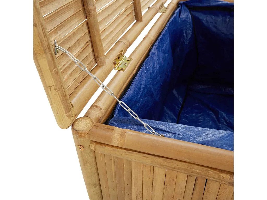 Coffre boîte meuble de bambou marron 110 x 52 x 55 cm 02_0012999