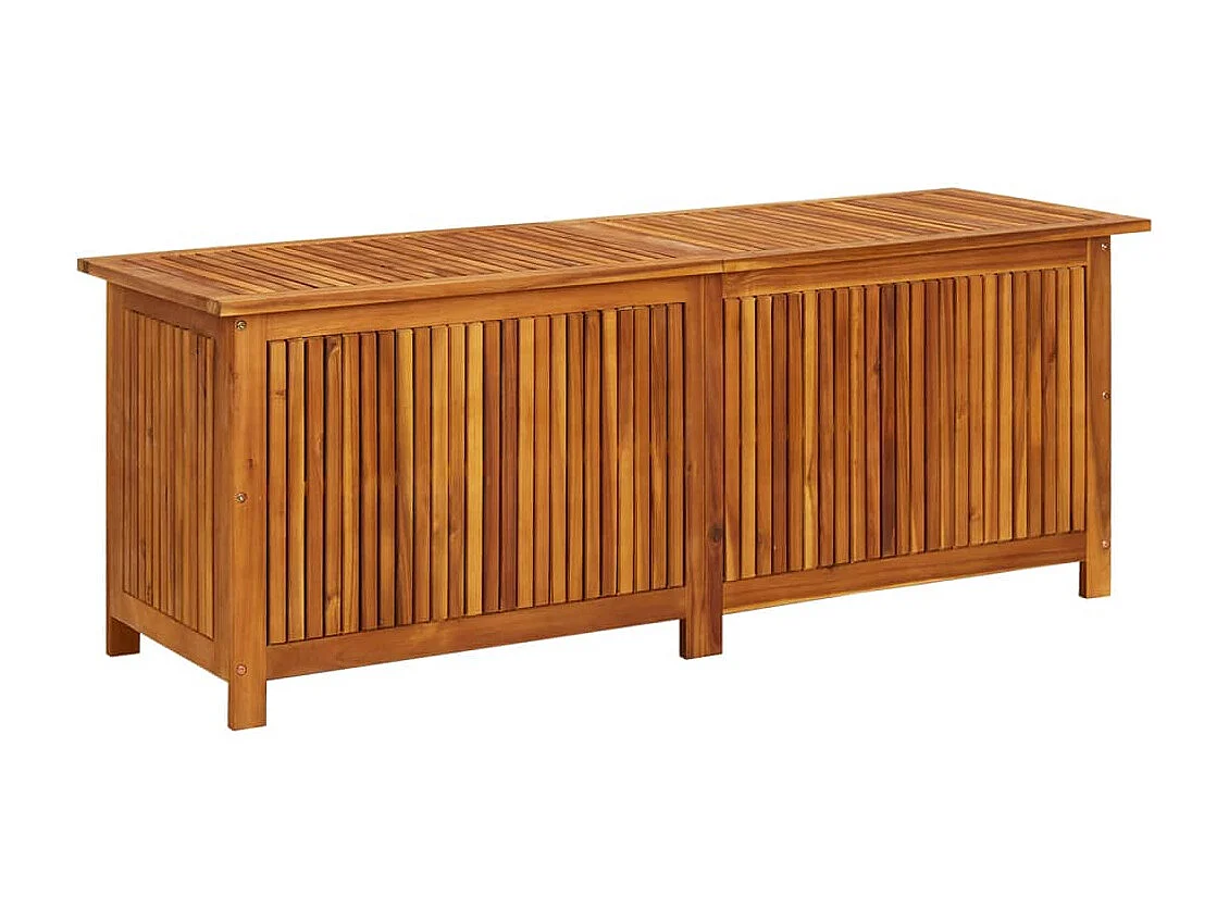 Cofre de almacenaje para muebles de jardín 150 x 50 x 58 cm madera maciza de acacia 02_0013011