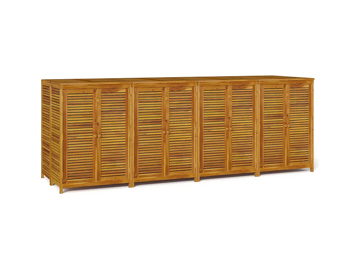 Coffre boîte meuble de bois marron 280 x 87 x 104 cm 02_0013027