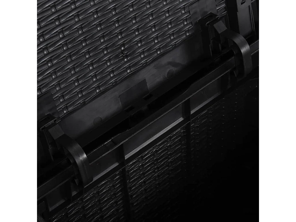 Caixa para armazenamento de móveis de jardim 90 litros pp rattan preto 02_0013052