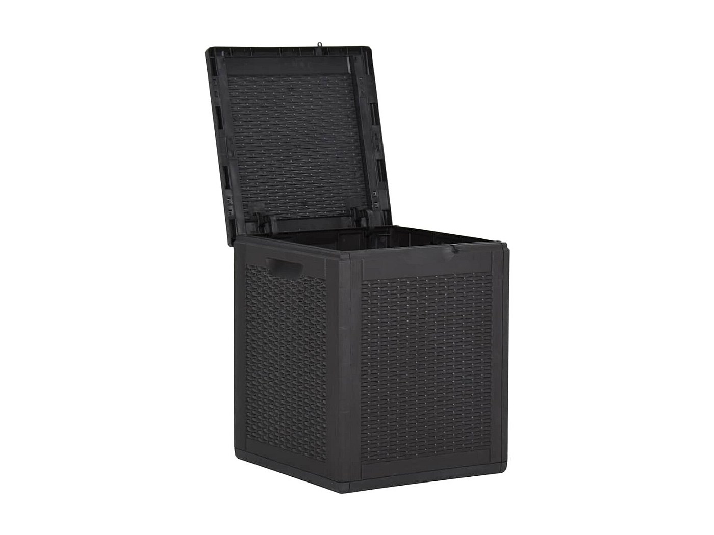 Cassetta portaoggetti per mobili da giardino grigia 109 x 67 x 65 cm 02