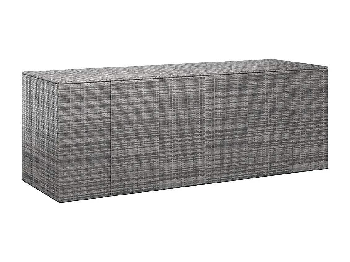 Boîte à coussins de résine grise 291 x 100.5 x 104 cm 02_0013166