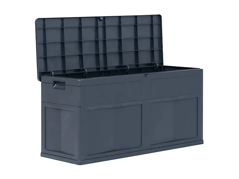 Caixa para armazenamento de móveis de jardim 320 l preto 02_0013031